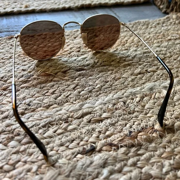 🕶 Ray Ban Copper Flash Round Flat Sunglasses - Picture 3 of 7